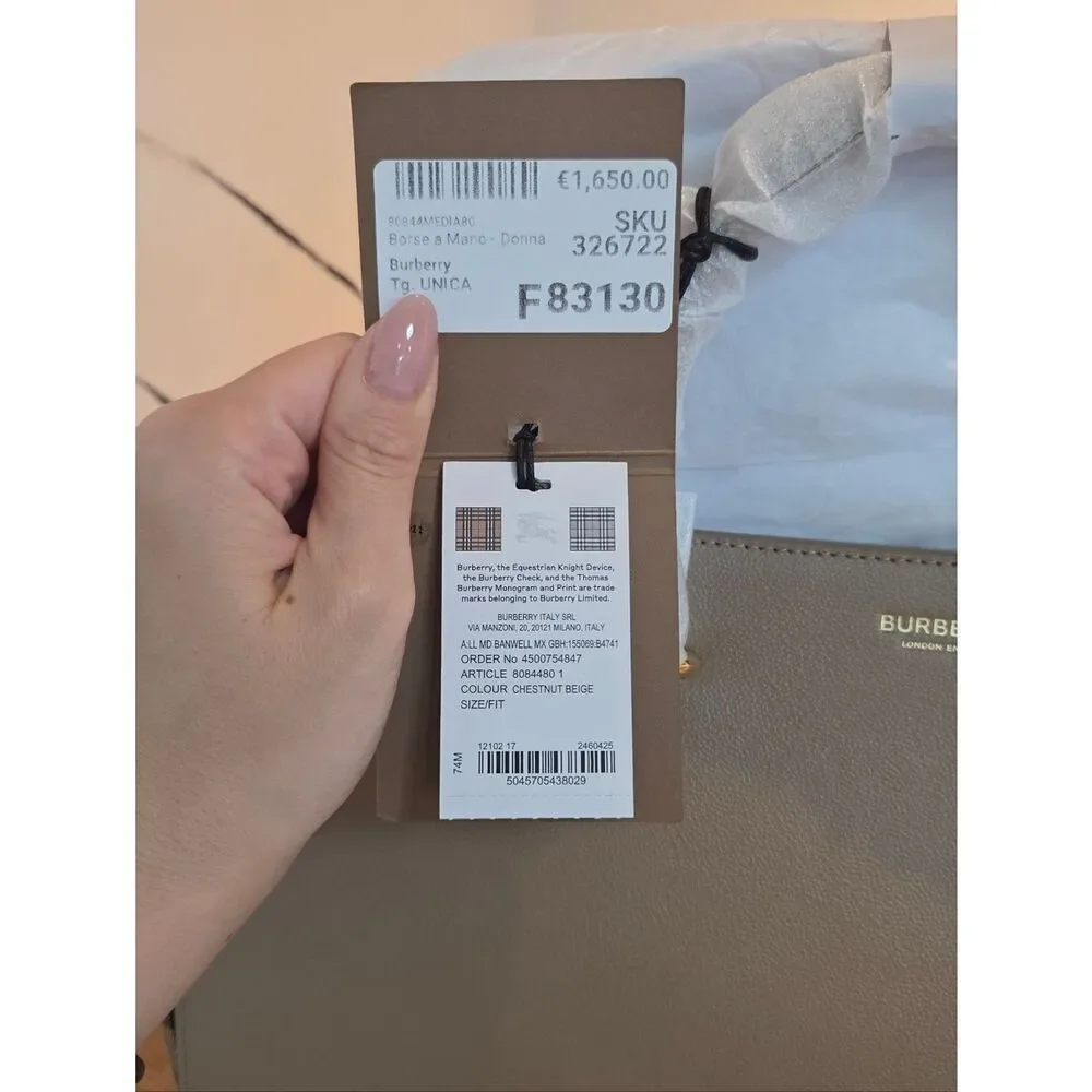Burberry Banwell Check Canvas & Leather Satchel